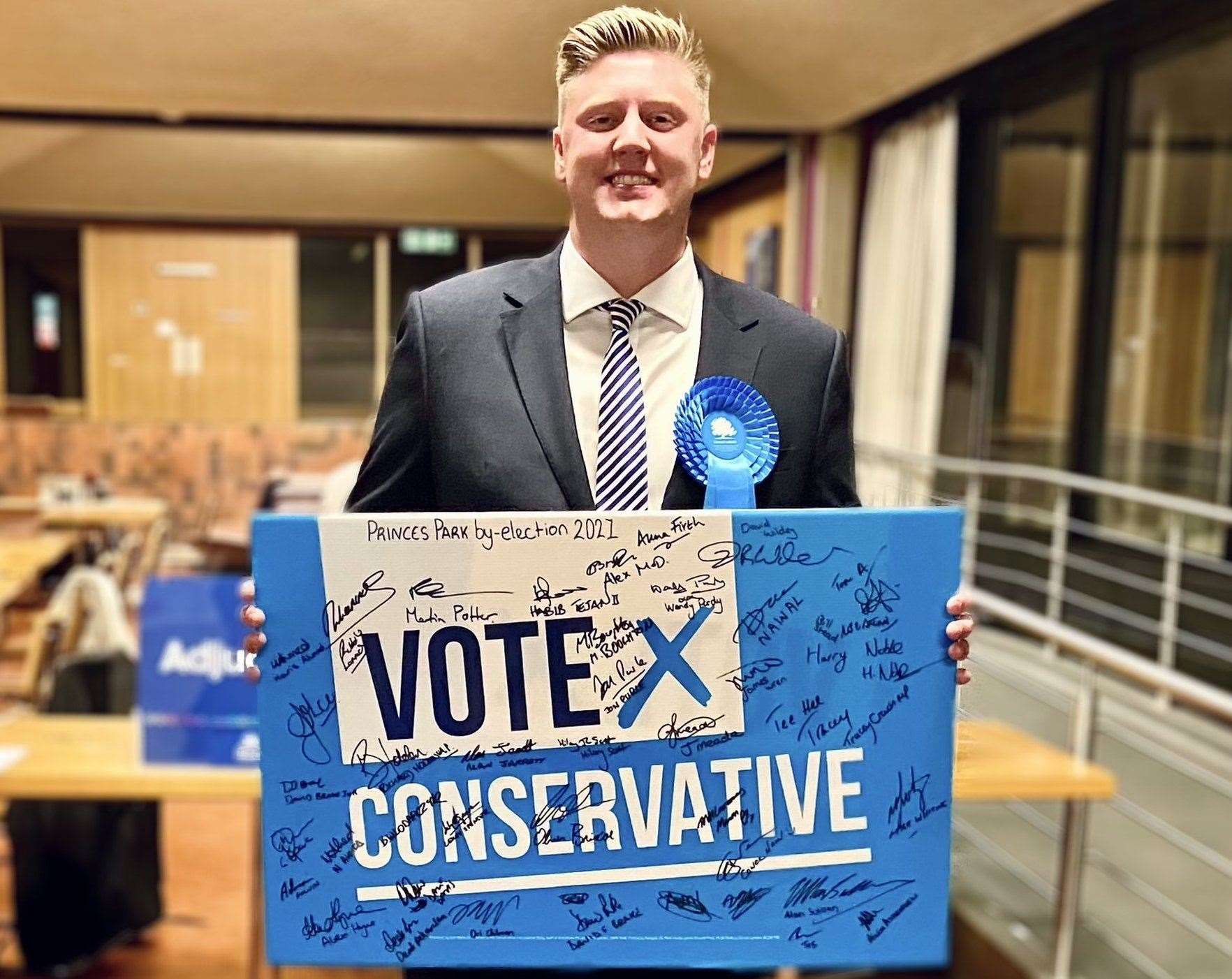 Robbie Lammas, newly-elected councillor for Princes Park ward at Medway Council. Picture: Robbie Lammas