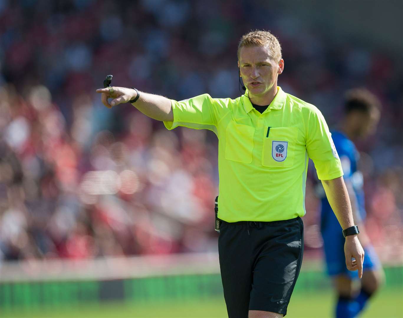 Steve Evans was impressed with referee John Busby on Saturday Picture: Ady Kerry