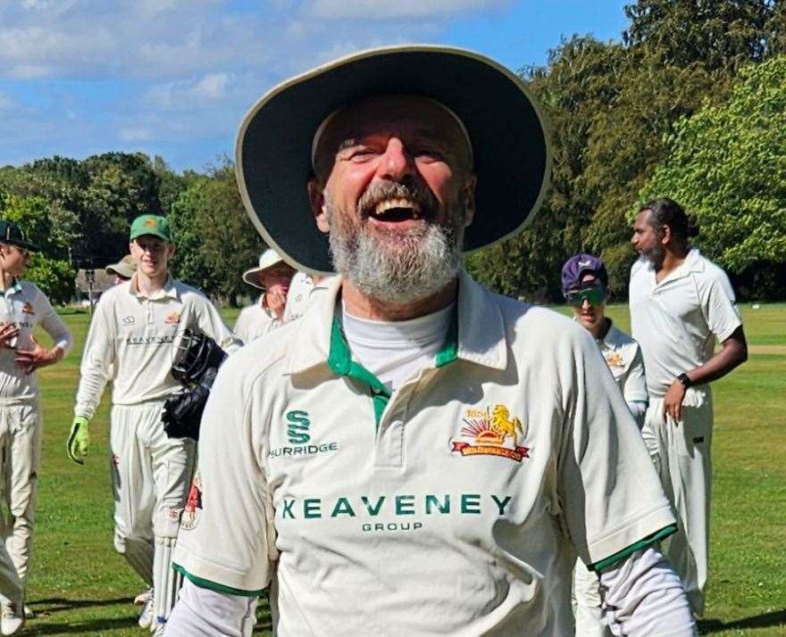 Whitstable CC's John Butterworth is an England over-60s international