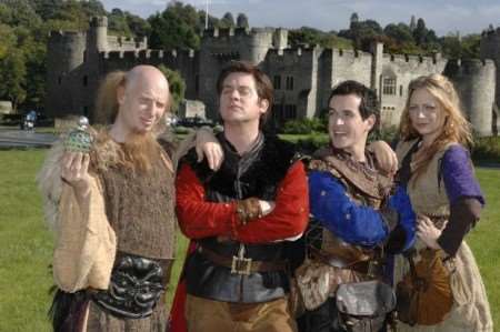 Dick and Dom and friends at Allington Castle. Picture: Matt Reading