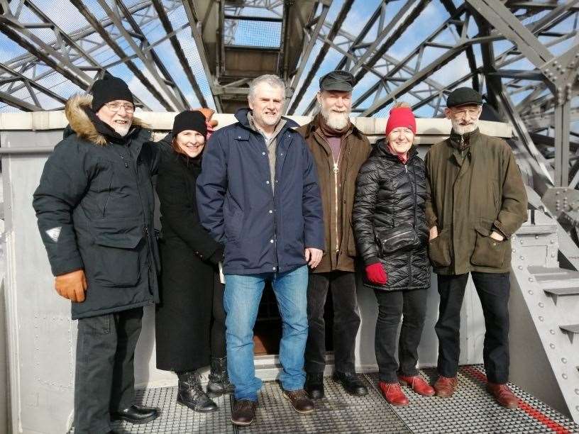 Ashford Folk Club members have visited both the Effelsberg telescope and the Stockert telescope (pictured) on a previous trip to the German twin town