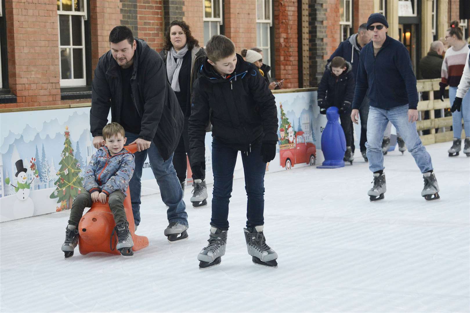 Organisers said an ice-rink attraction brought added concerns about social distancing. Picture: Paul Amos
