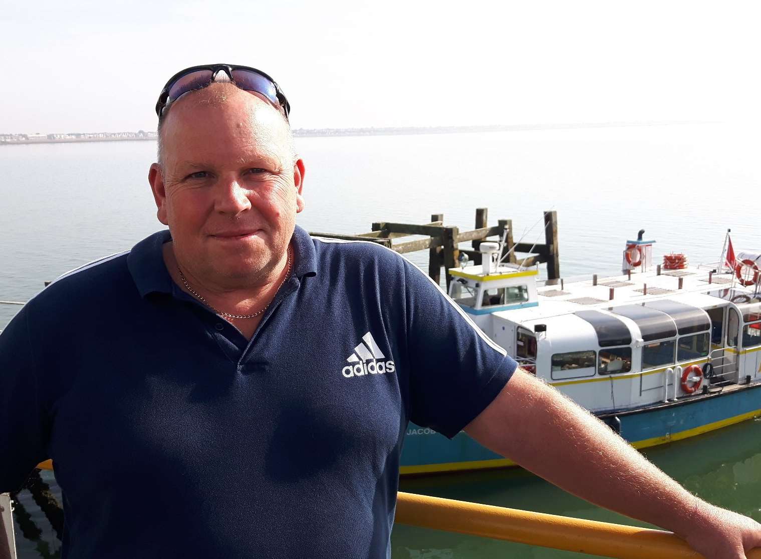 Dave Wilcock, the man behind the first ferry from Sheppey to Southend Pier for more than 20 years.