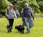 Those with two and four legs enjoyed the walk
