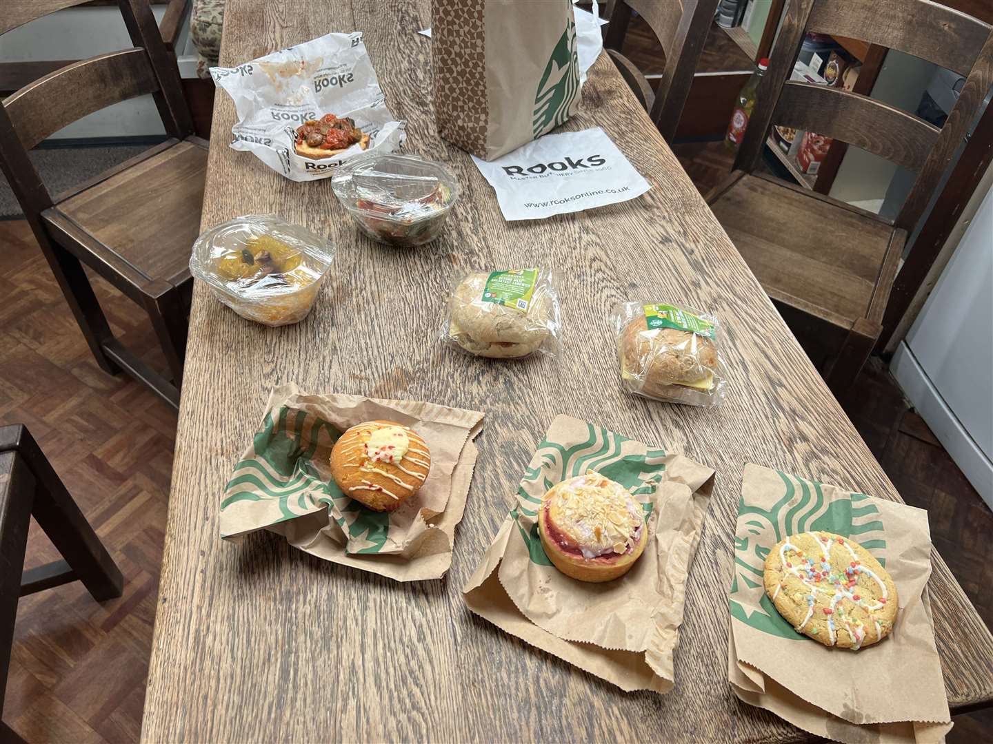 Megan's Too Good To Go goodies from Sheppey Starbucks and The Italian Store in Sittingbourne
