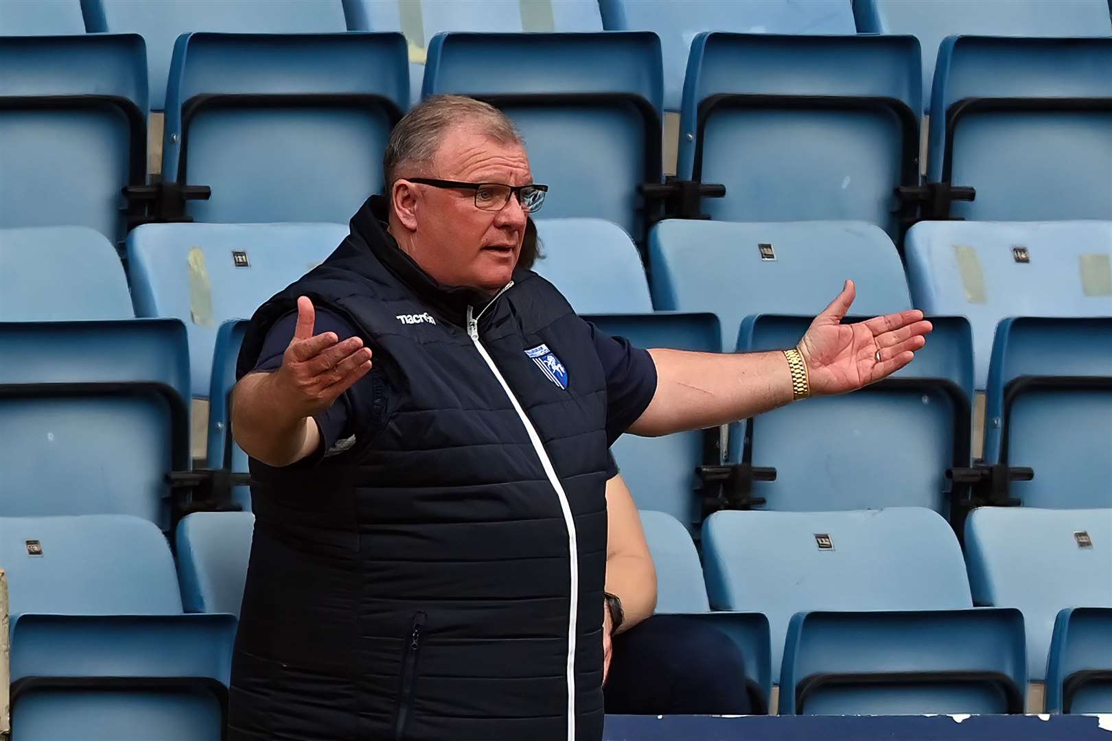 Gillingham boss Steve Evans has been disappointed with he level of officiating this season Picture: Keith Gillard