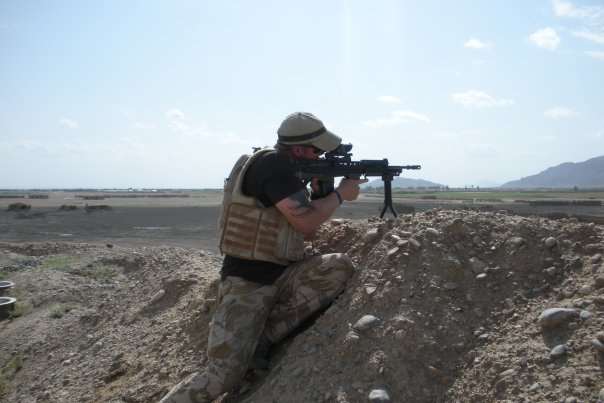 Christopher Pollitt in May 2009 in Afghanistan