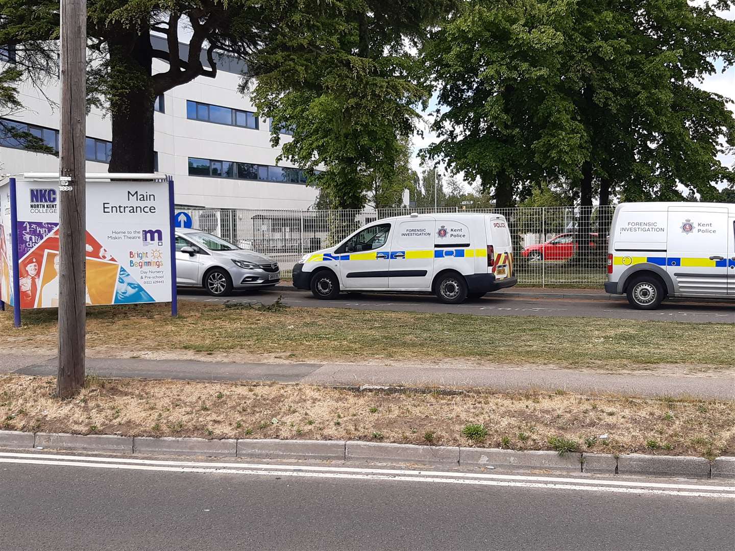 The incident happened at a house in Oakfield Lane in Dartford near North Kent College