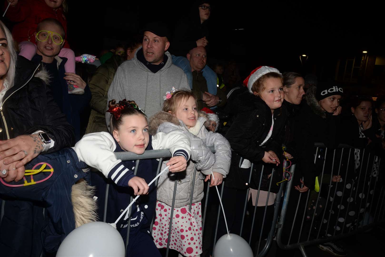 Eagerly anticipating the big switch-on for the Christmas lights. Picture: Chris Davey