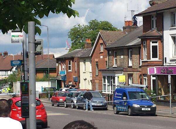 The scene at Quarry Hill Road in Tonbridge. Picture: Sam Greenhill