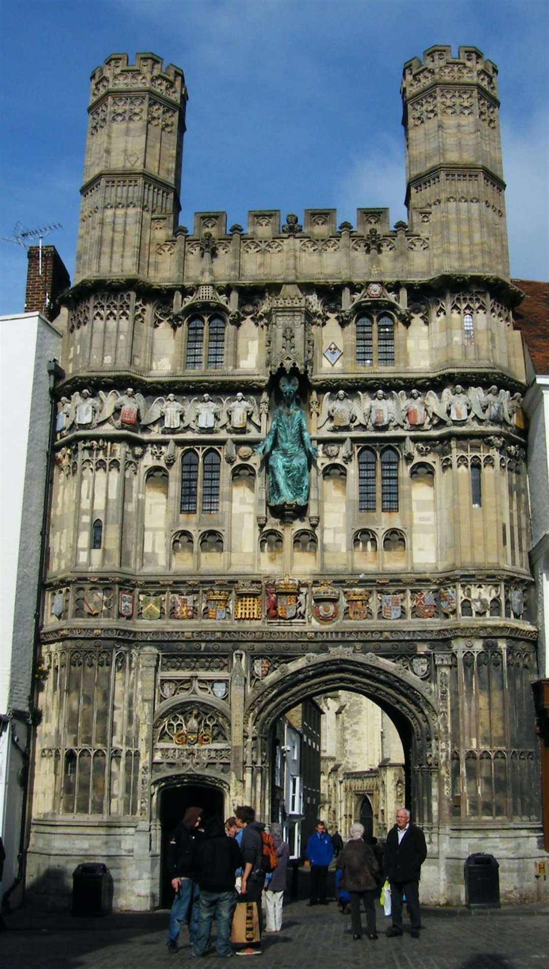Canterbury Cathedral's Christchurch Gate, without the scaffolding. Picture: Colin Miles