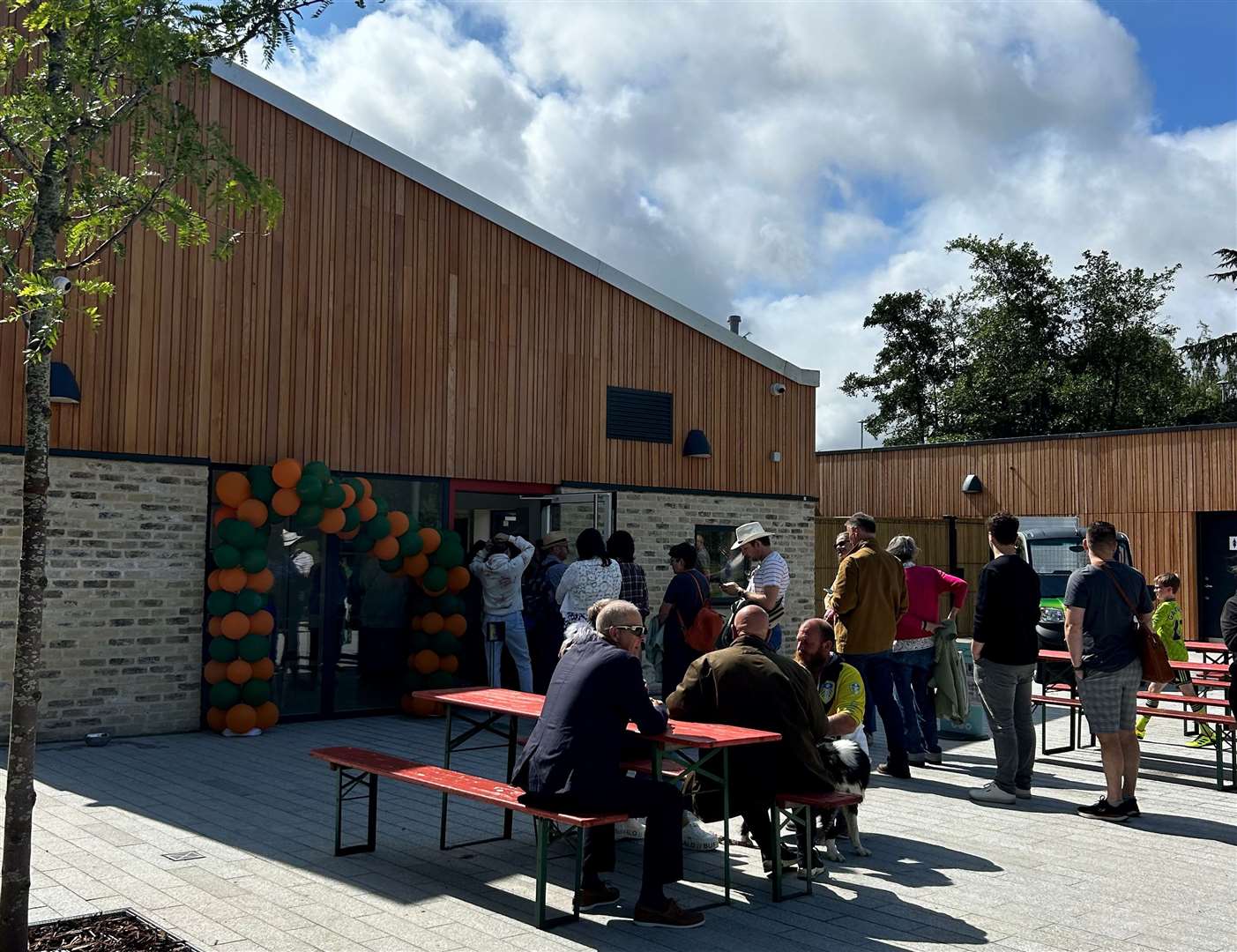 The new community building homes a cafe, refurbished nursery and public toilets. Picture: Ashford Borough Council