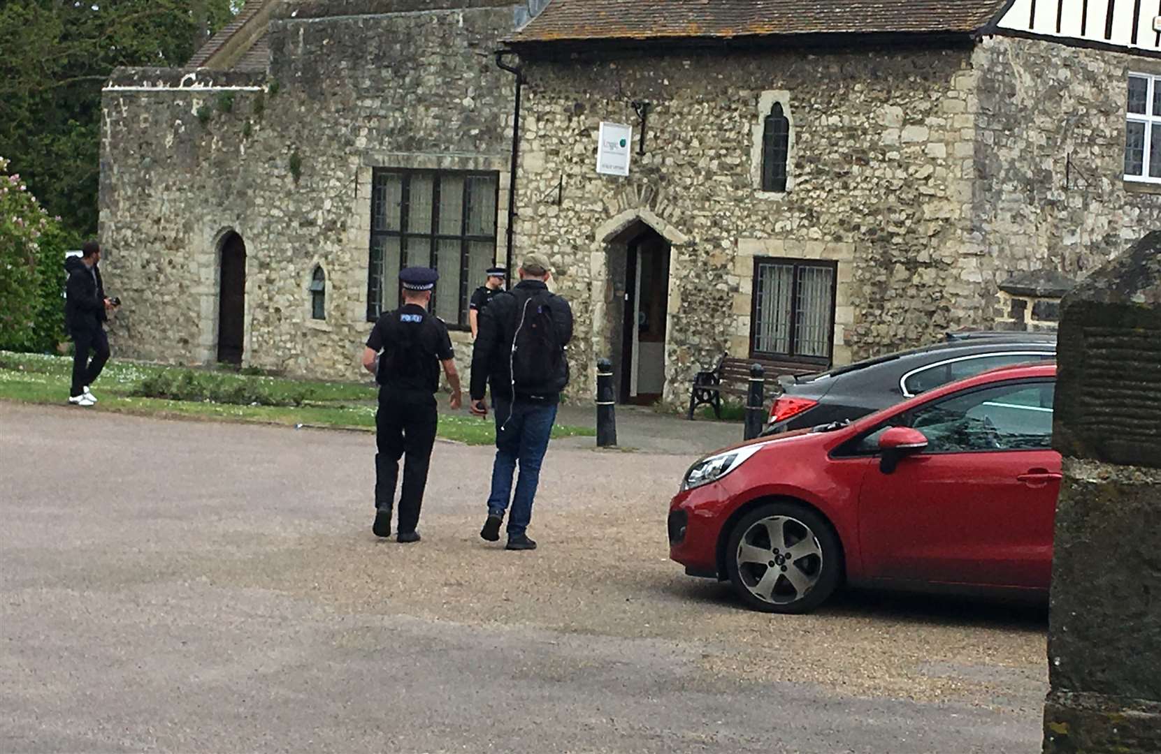 Police near the Archbishop's Palace in Maidstone (9547489)