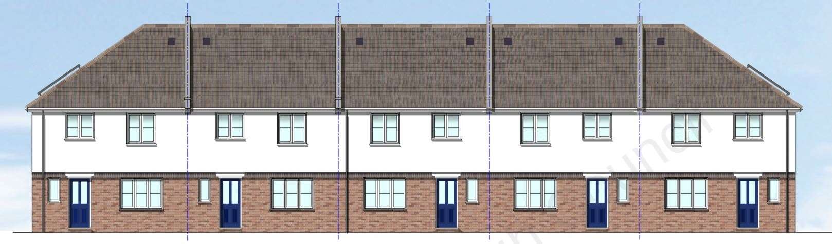 Plans to build five houses have been approved. Picture: GDM Architects