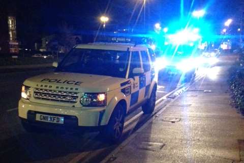 Two police cars were seen at the A229 Fairmeadow last night