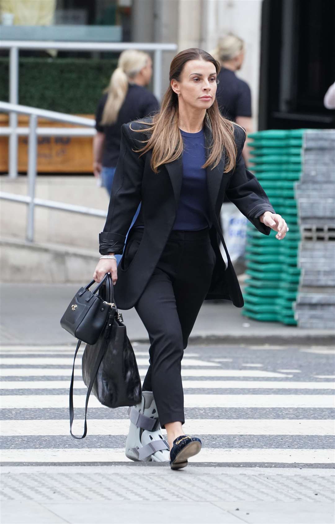 Coleen Rooney arrives at the Royal Courts Of Justice, London (Ian West/PA)