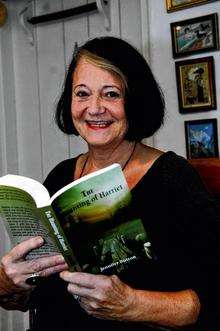 Jennifer Button of Wateringbury with her book The Haunting of Harriet.
