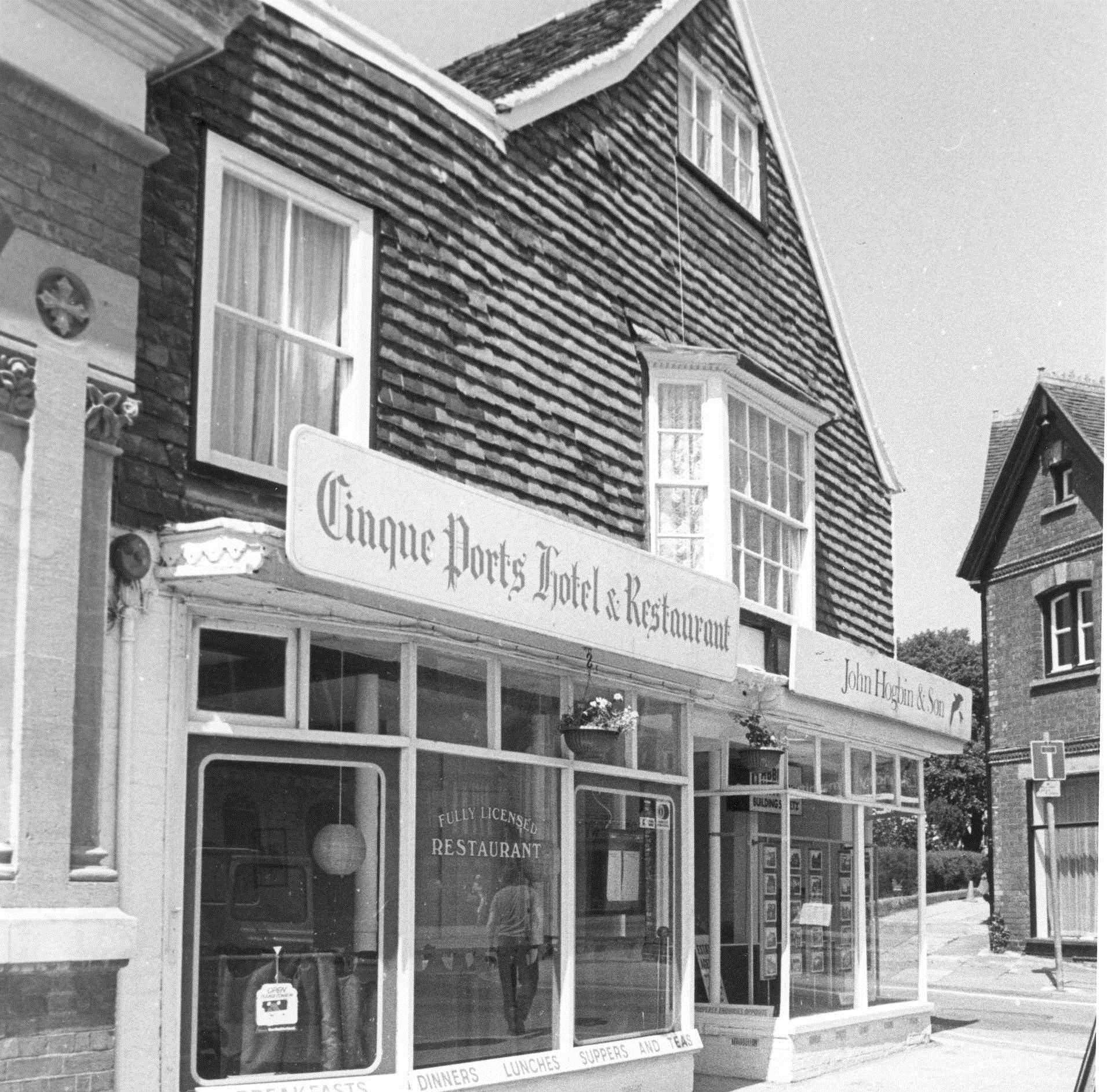 Cinque Ports Hotel & Restaurant in Tenterden - July 1981