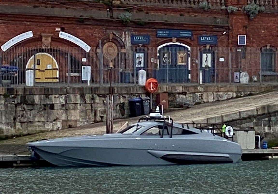 A 'James Bond' boat caused a stir after appearing in Ramsgate Harbour. Picture: Christopher West