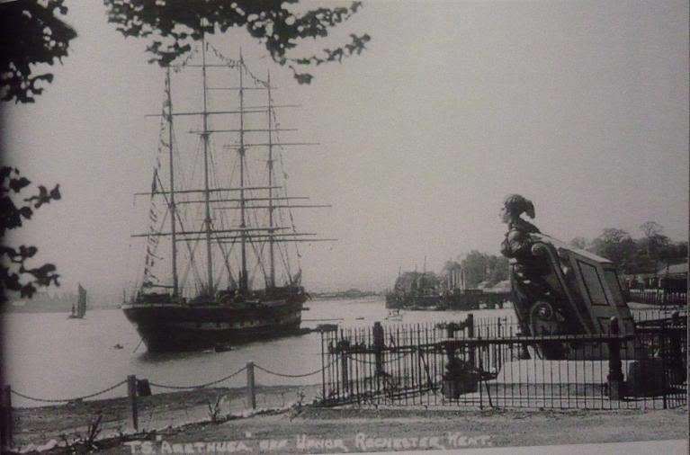The Arethusa Ship was moored in Lower Upnor from 1933 -1974 (3337913)