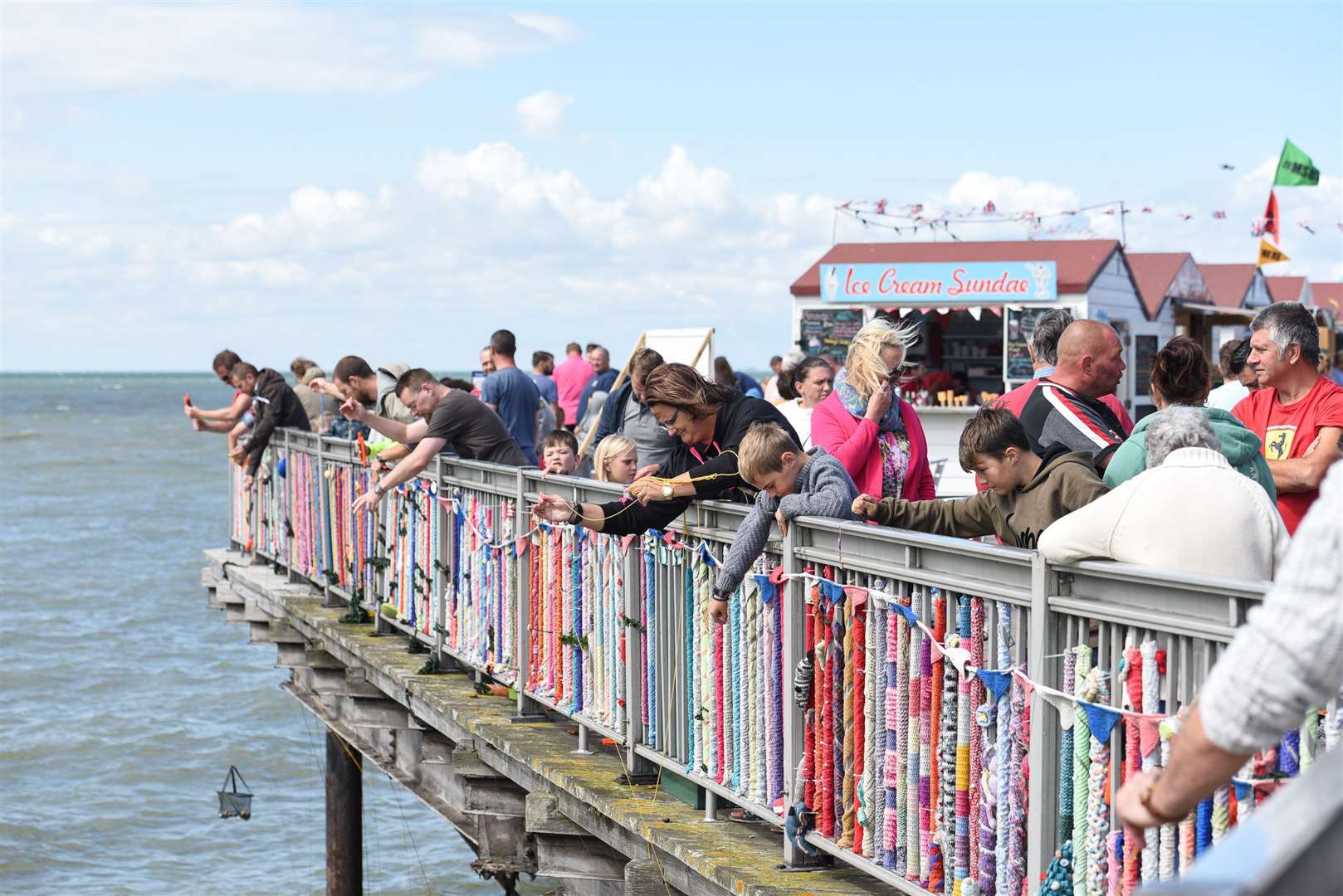 A photo from a crabbing competition on Herne Bay Pier five years ago. Picture: Alan Langley