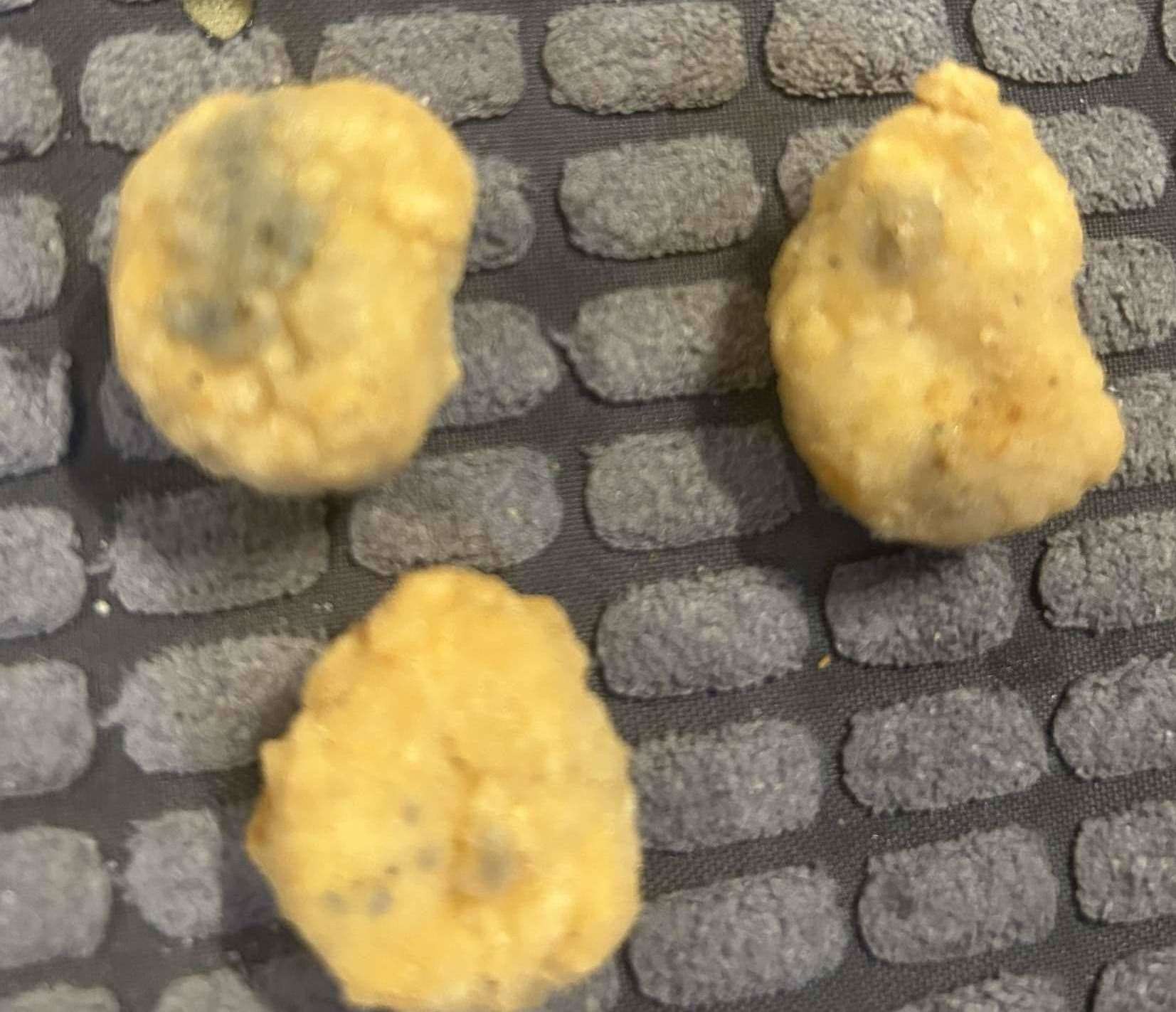 Stacey Piper was disgusted Cheriton KFC served mouldy popcorn chicken. Picture: Stacey Piper
