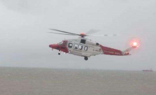 The Coastguard searched the area in Broadstairs