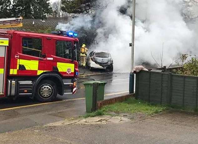Fire crews are at the scene. Picture: Kent 999s