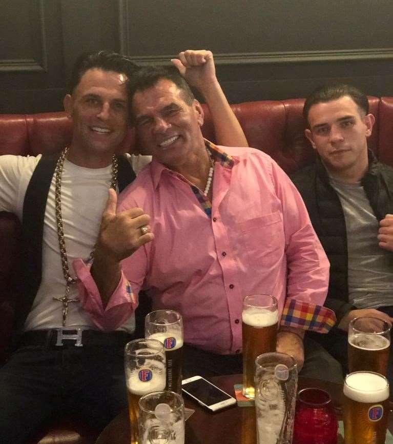 Martin with his uncle Paddy Doherty, an Irish Traveller and former bare-knuckle boxer