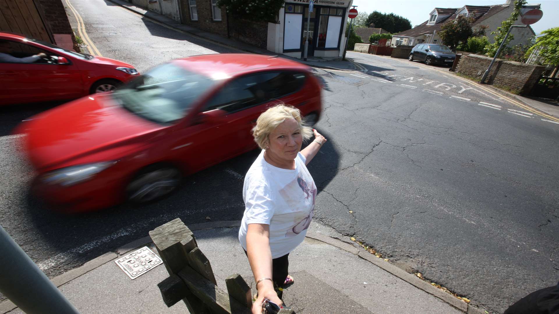 Shirley Foster is campaigning for traffic-calming measures
