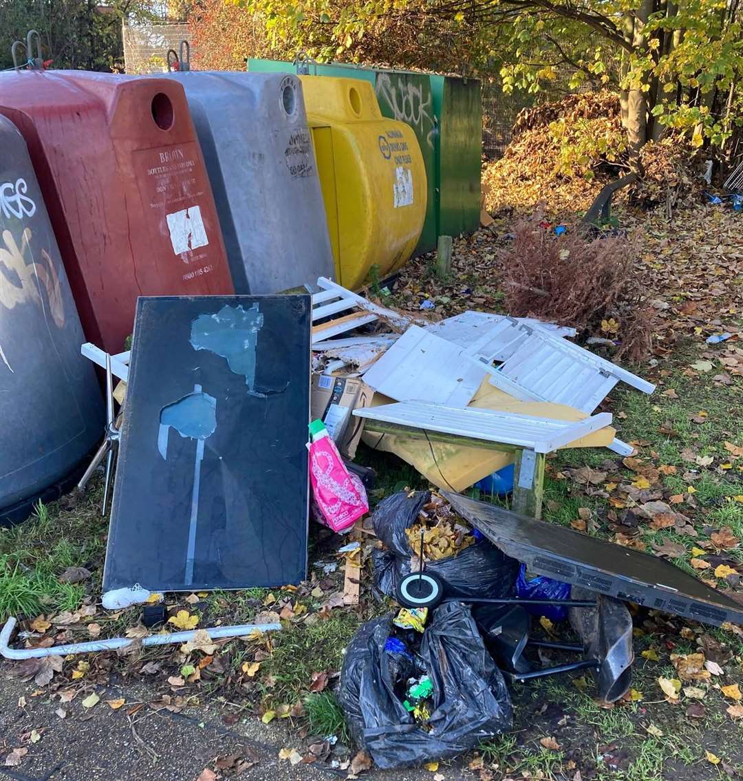 The latest spate of fly-tipping in Gravesham saw £400 worth of fines issued. Picture: Gravesham council