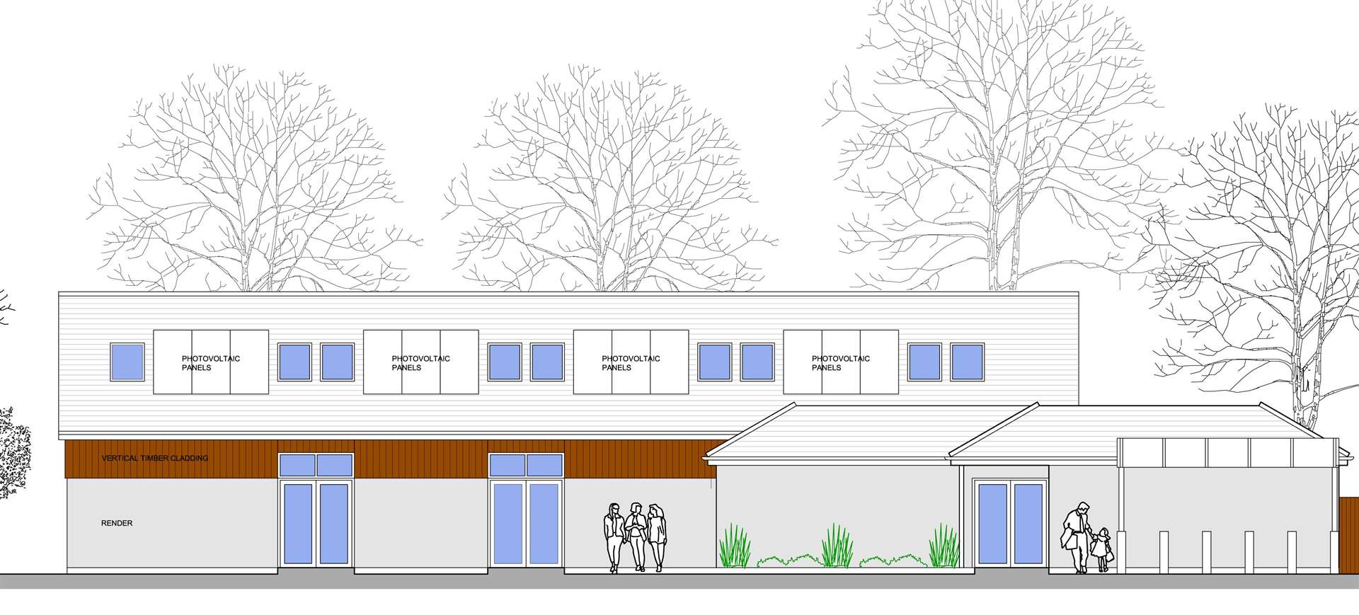 A drawing of the new youth activity centre in Cotton Lane, Stone, which will be named after murdered schoolgirl Claire Tiltman. Photo: Stone Parish Council