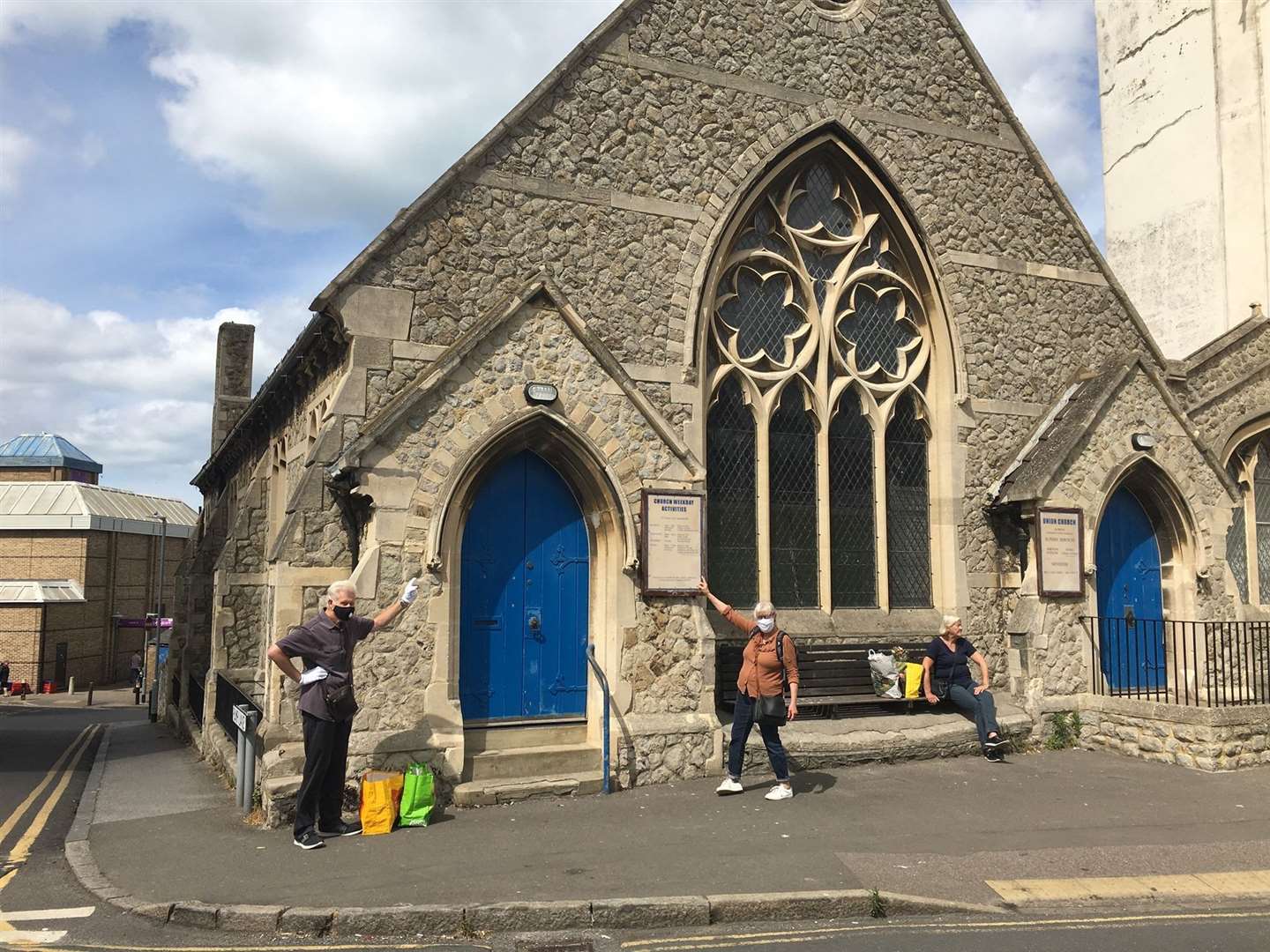 John Finnegan outside Union Church in Margate. Picture: Margate Independent Foodbank/Facebook