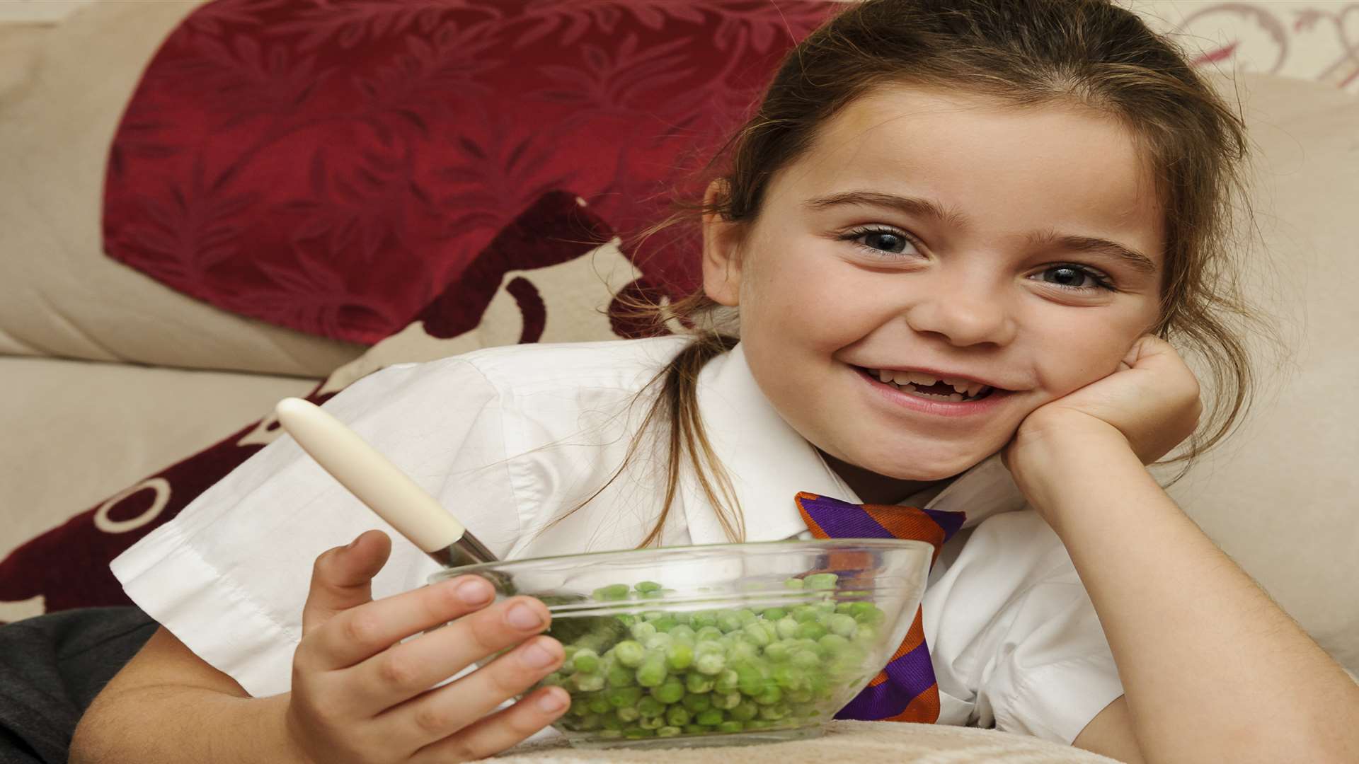 Summer Russell, 6, has appeared in a TV advert for Birdseye peas