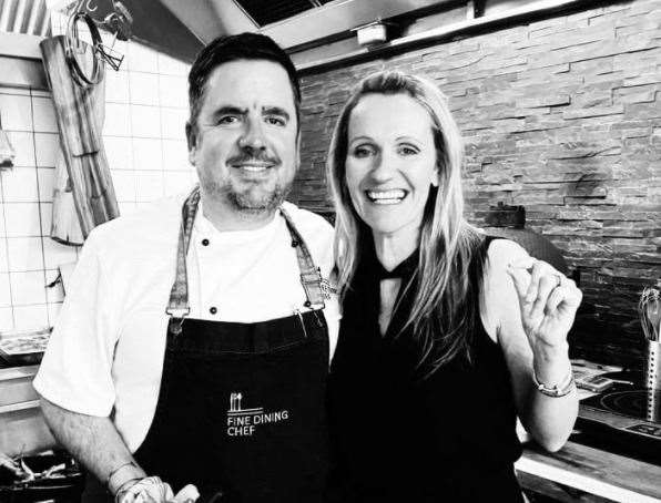 Chef Carl Williams with his wife Katie