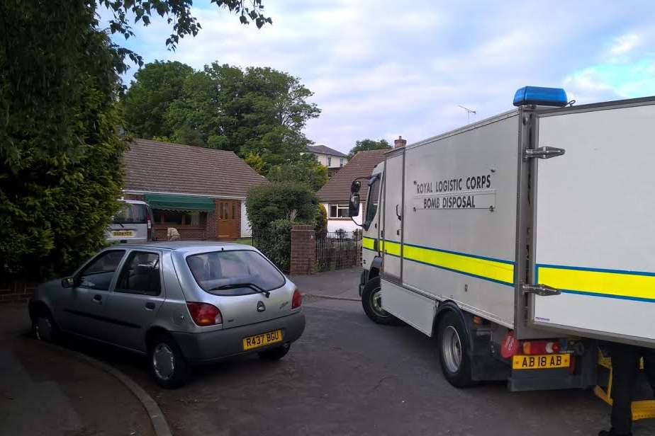 Bomb disposal teams were sent to the scene
