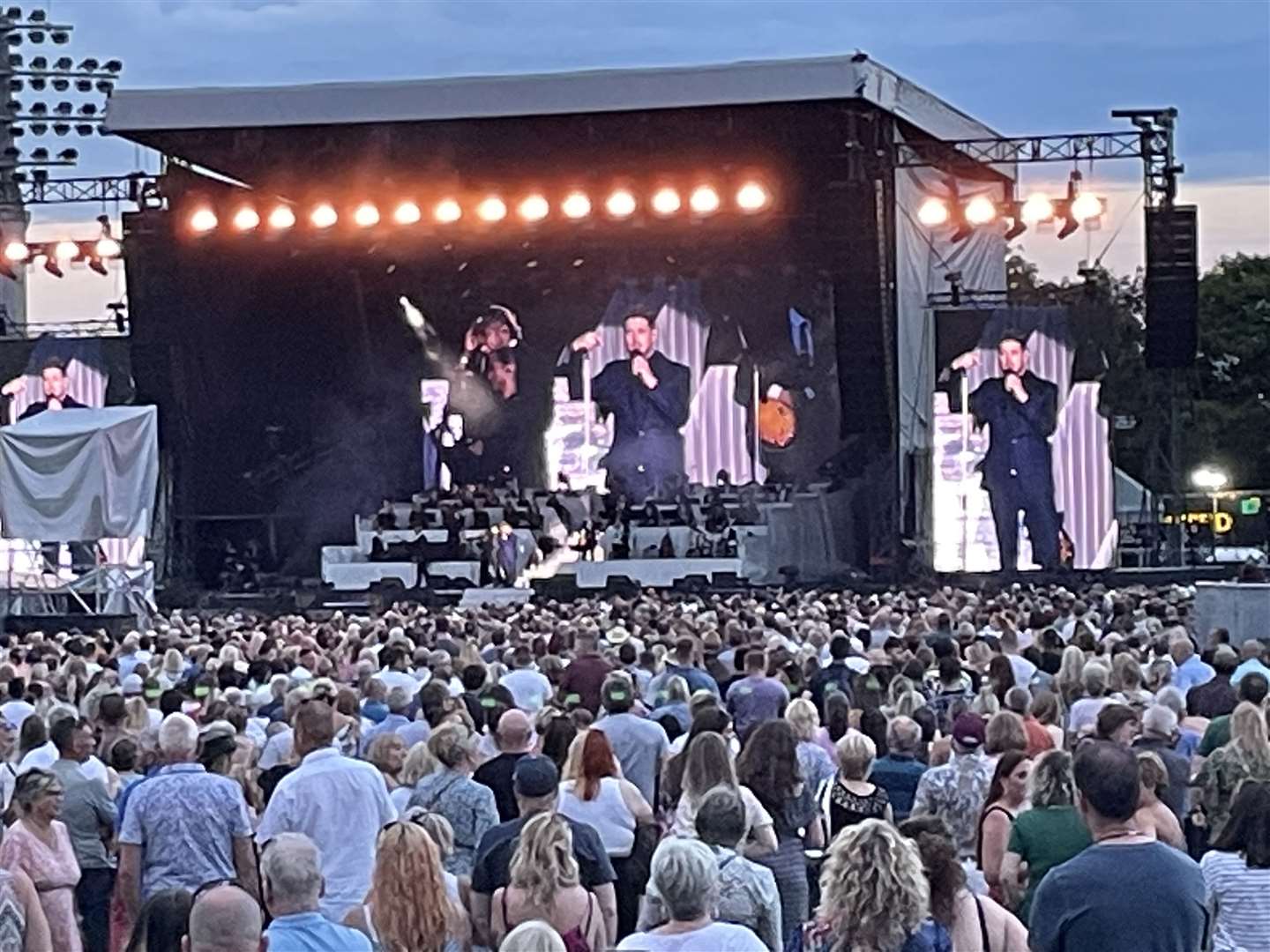 Michael Bublé performing in Canterbury