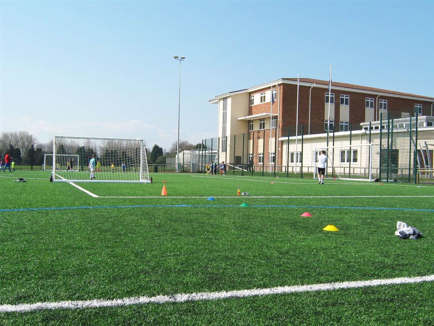 The trustees were instrumental in the installation of the multi surface pitch at Sandwich Leisure Centre Copyright: Karen Burrell