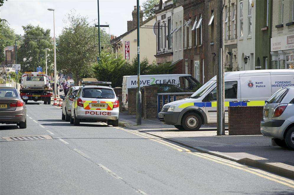 A suspected stabbing is investigated by police in Cuxton Road, Strood