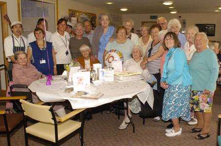 Winifred Kemp celebrates her 100th birthday with family and friends