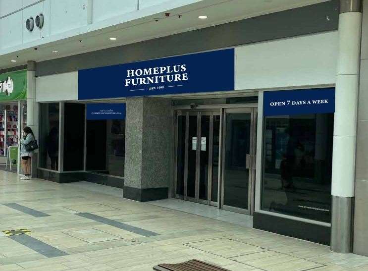 HomePlus bosses will use both of the store's entrances when the site opens. Picture: Medash Signs