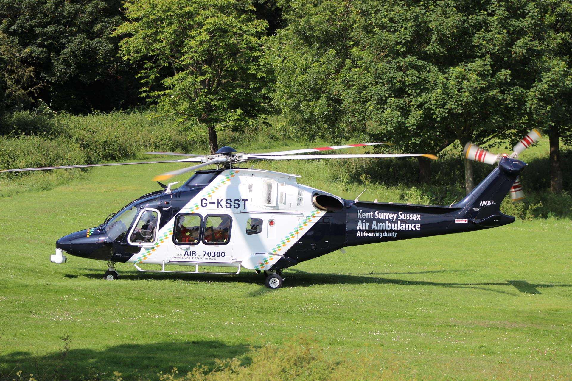 Kent Air Ambulance emergency helicopter. File photo (4966646)