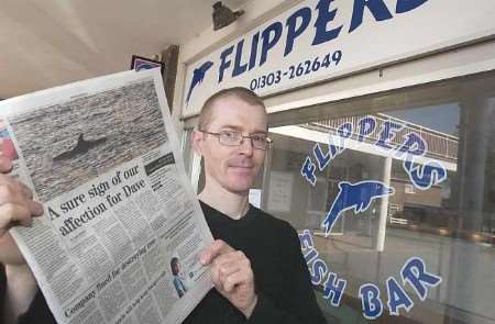 PAUL LEONARD: supporting the Kentish Express newspaper's Save Dave campaign. Picture: GARY BROWNE