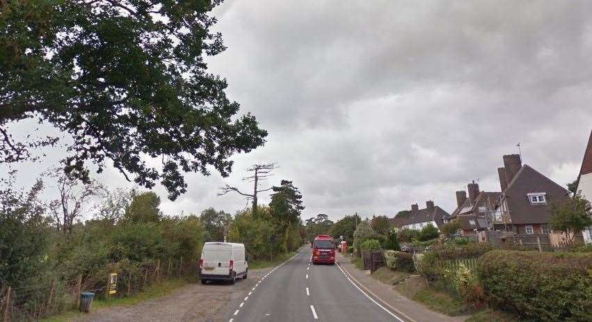 Tenterden Road was closed following the four-car incident. Credit: Google Maps