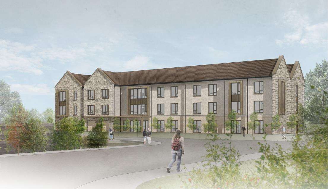 An artist's impression of the soon-to-be-built care home at Kent Medical Campus