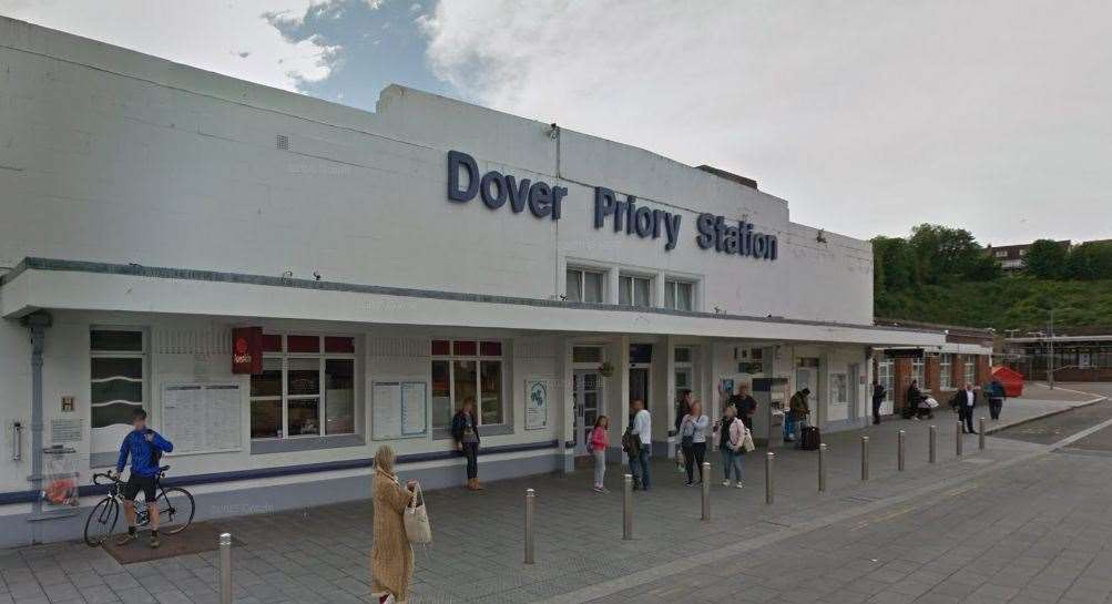 The search was carried out at Dover Priory train station. Picture: Google