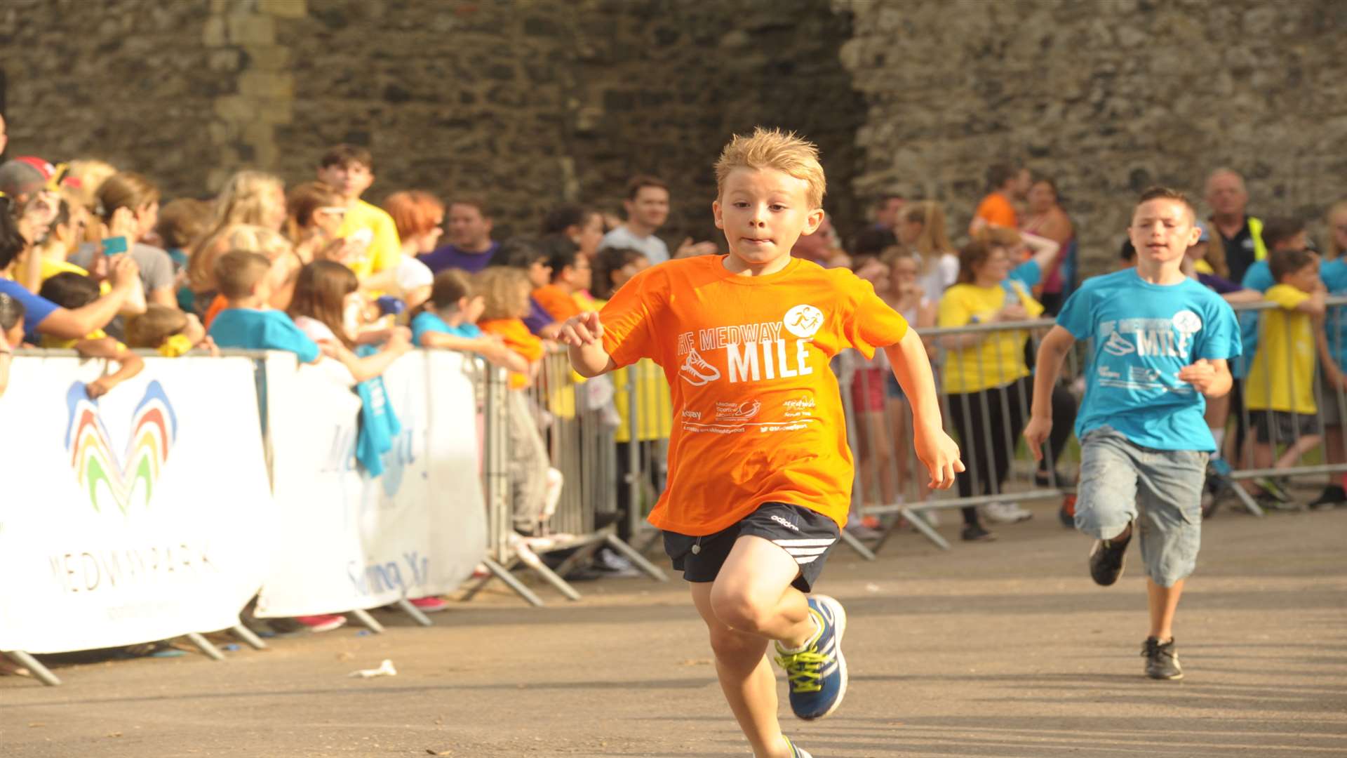Youngsters race for the finish line