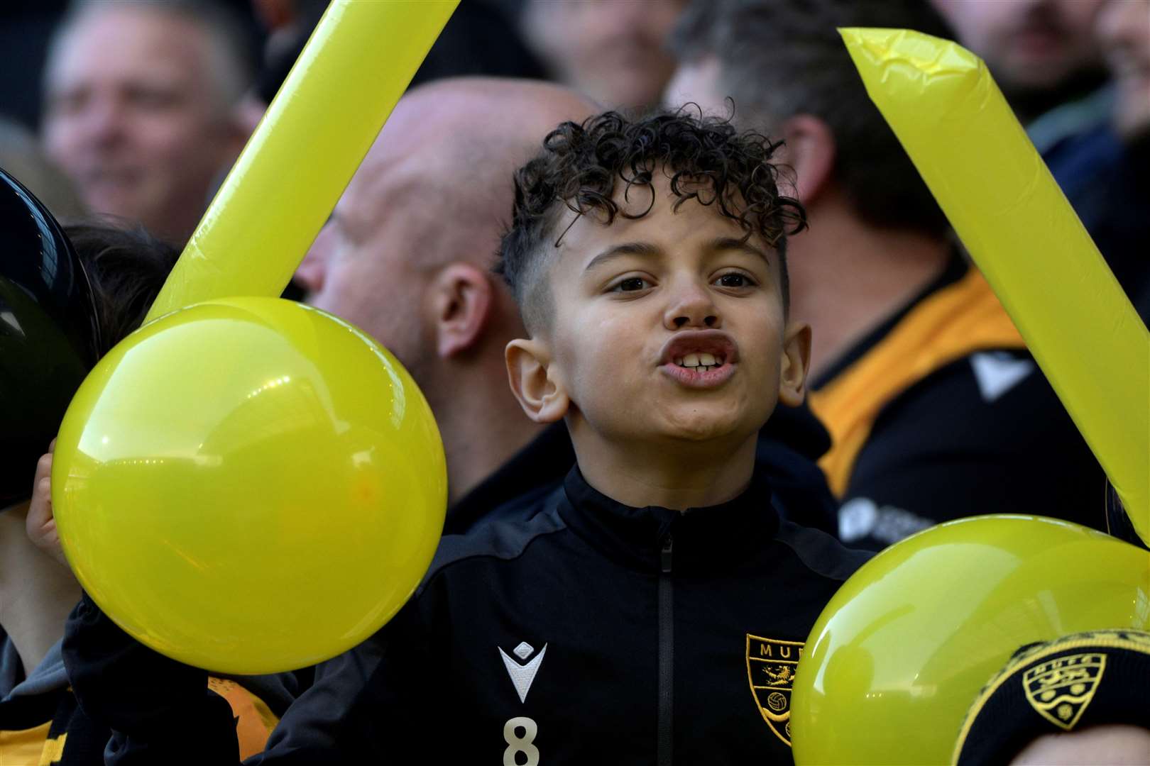 What a day out it proved for this young Maidstone supporter. Picture: Barry Goodwin