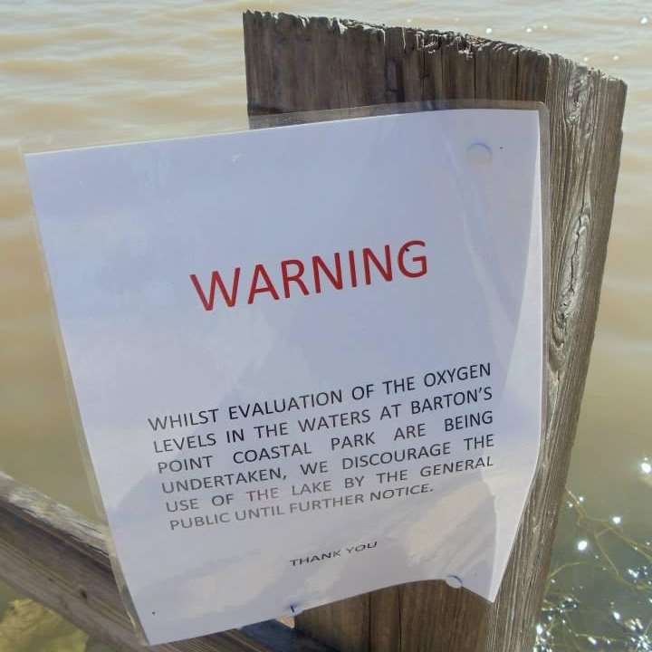 Warning signs had been put up saying about the water, but it is now safe to use again