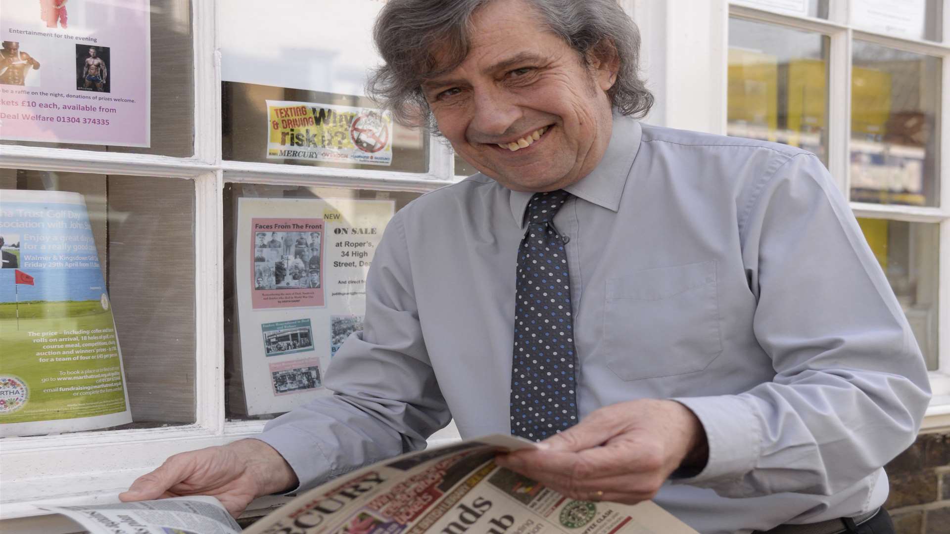 Graham Smith who is retiring after 18-years as editor of the East Kent Mercury